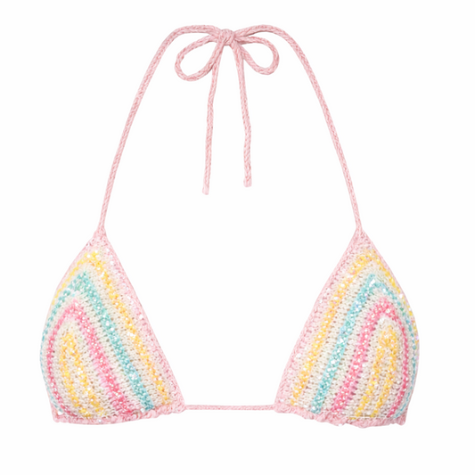 Cleo Crochet Sequins Top